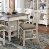 Bolanburg Two-tone Counter Height Dining Table close-up finish