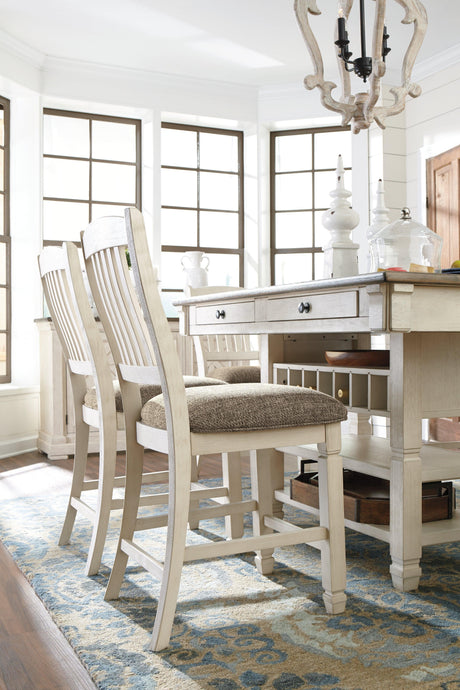 Bolanburg Two-tone Counter Height Dining Table corner view