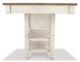 Bolanburg Two-tone Counter Height Dining Table finish sample