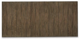 Top-down view of Bolanburg Extension Dining Table showing wood grain and leaf