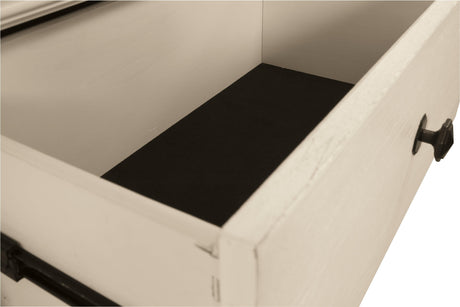 Bolanburg cabinet side view with open doors