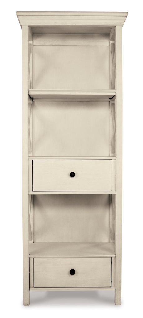 Cabinet three shelves with decorative items
