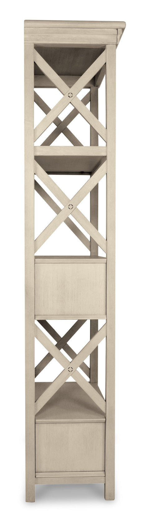 Bolanburg Antique White Display Cabinet front view