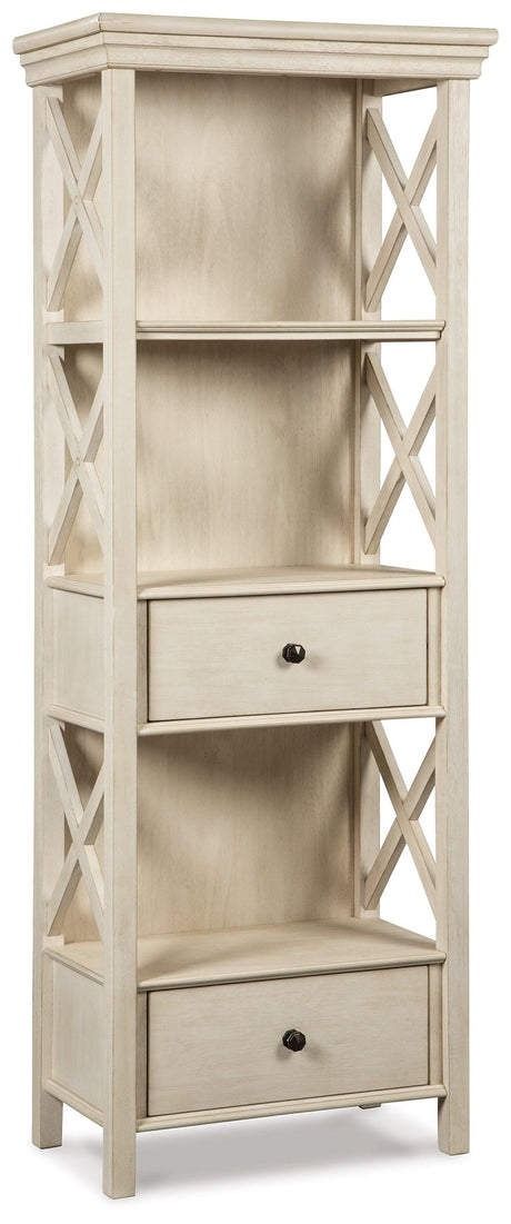 Bolanburg display cabinet angled view showing lattice side
