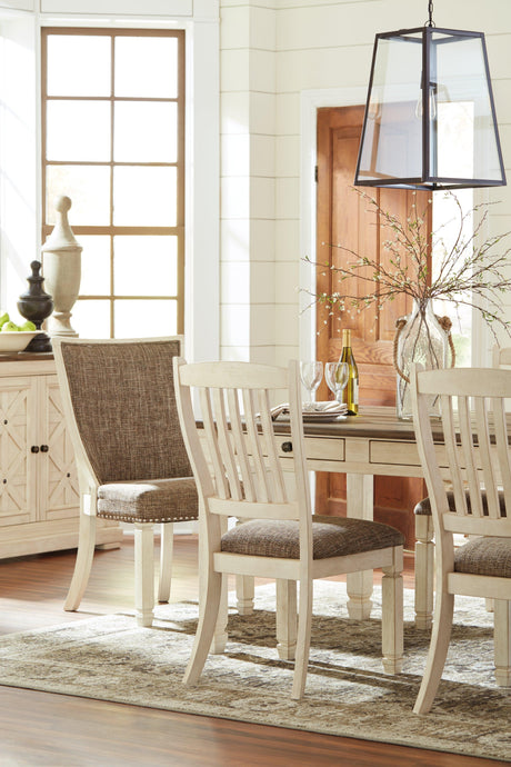 Mood image showing table with six chairs in warm light
