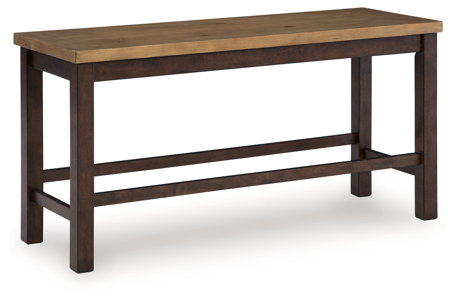 Rylandeen bench angled view showing two-tone wood finish