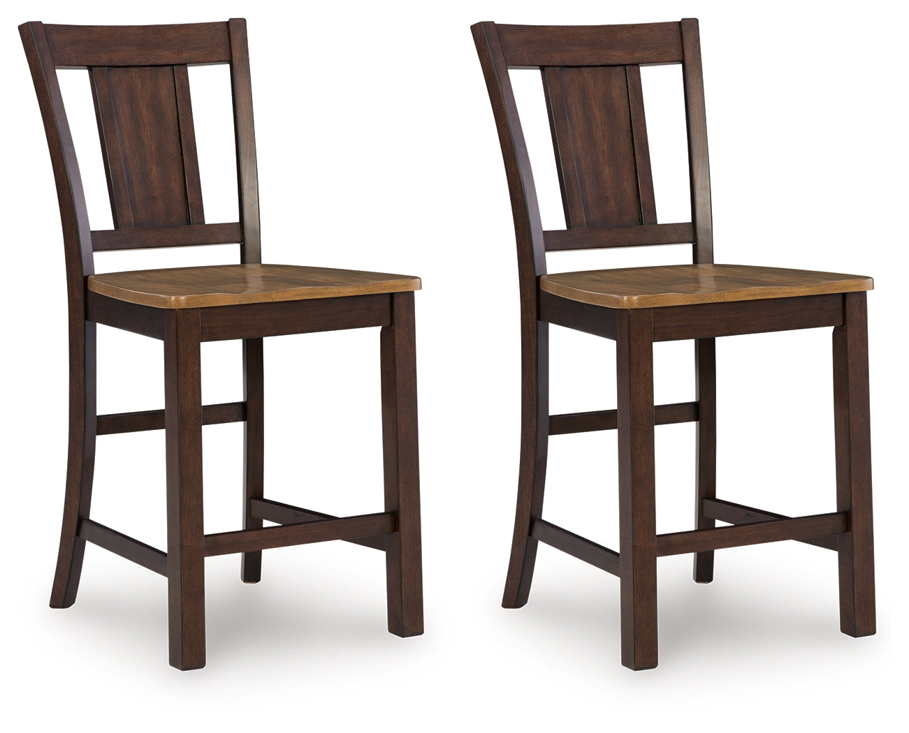 Rylandeen Light Brown/Dark Brown Counter Height Barstool