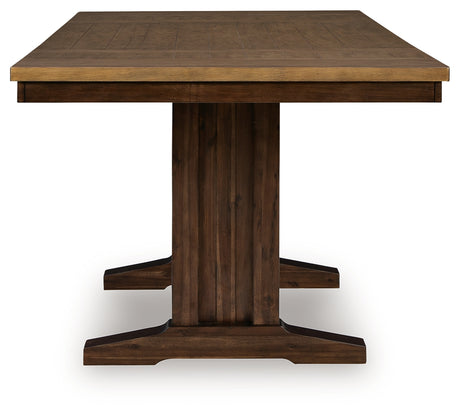 Rylandeen rectangular extension table side profile