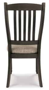 Tyler Creek Dining Chair back view showing slat back design