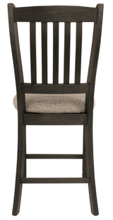 Top view showing seat width on Tyler Creek bar stool