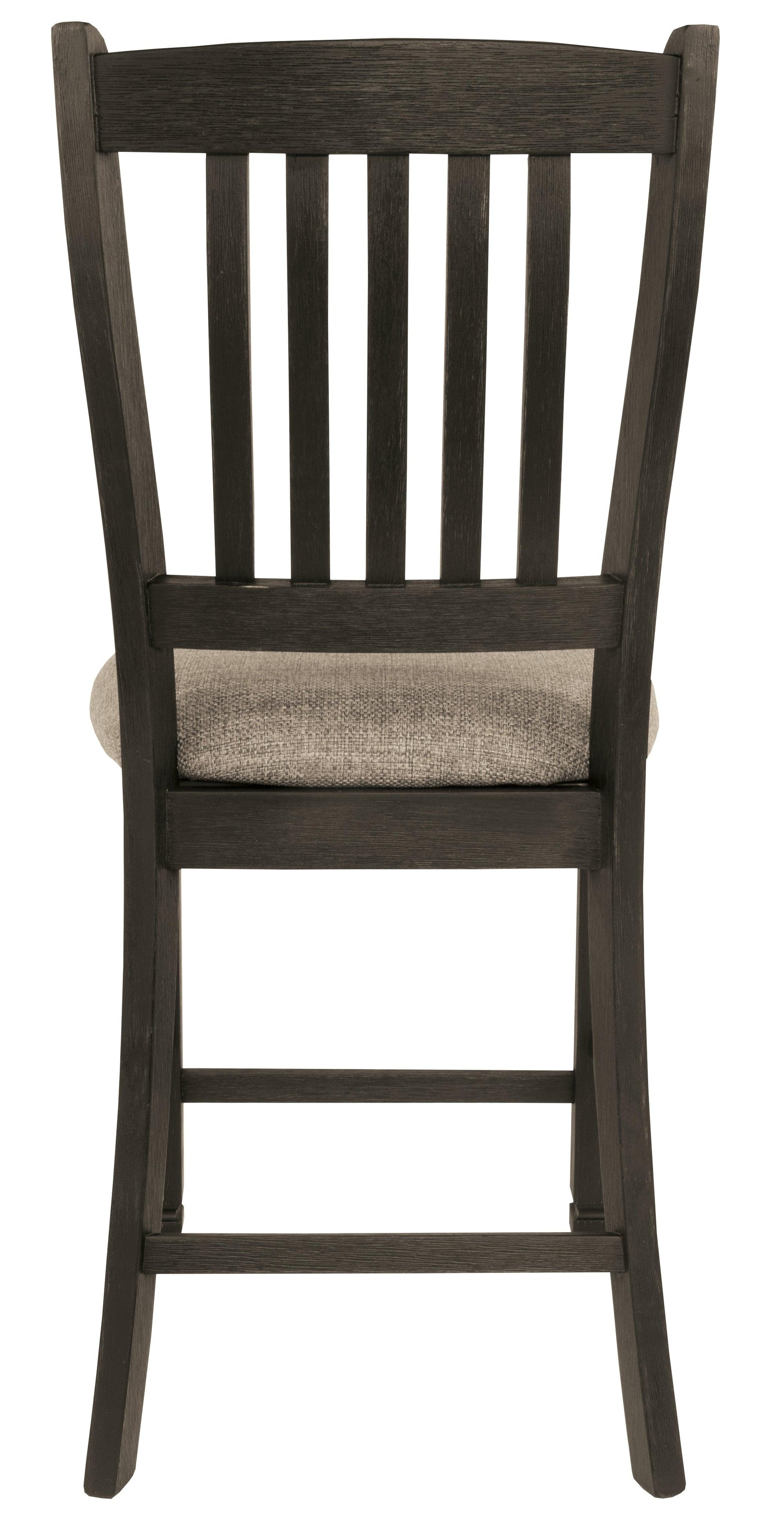 Top view showing seat width on Tyler Creek bar stool