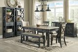 Tyler Creek Display Cabinet side view with lattice design