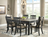 Tyler Creek Dining Chair styled in dining room