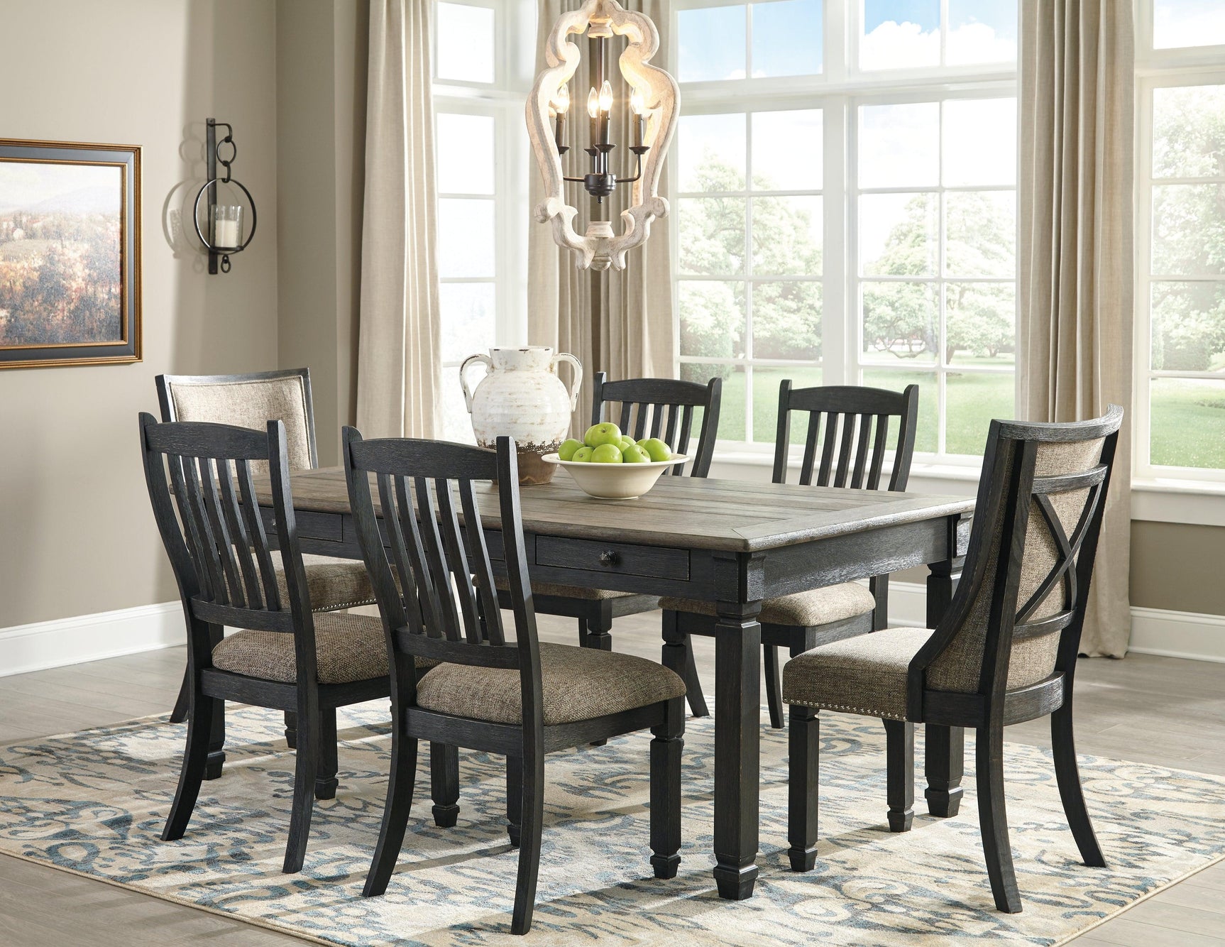 Tyler Creek Dining Chair styled in dining room