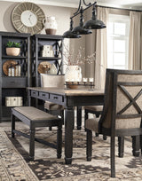 Tyler Creek Display Cabinet styled in room setting