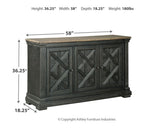 Tyler Creek Dining Server dimensions diagram
