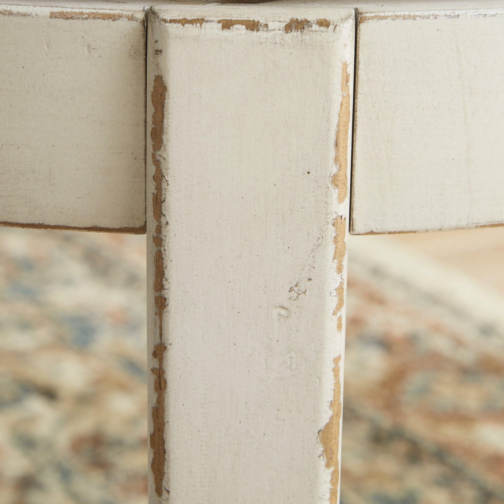 Realyn Chipped White Bar Height Bar Stool - Ella Furniture