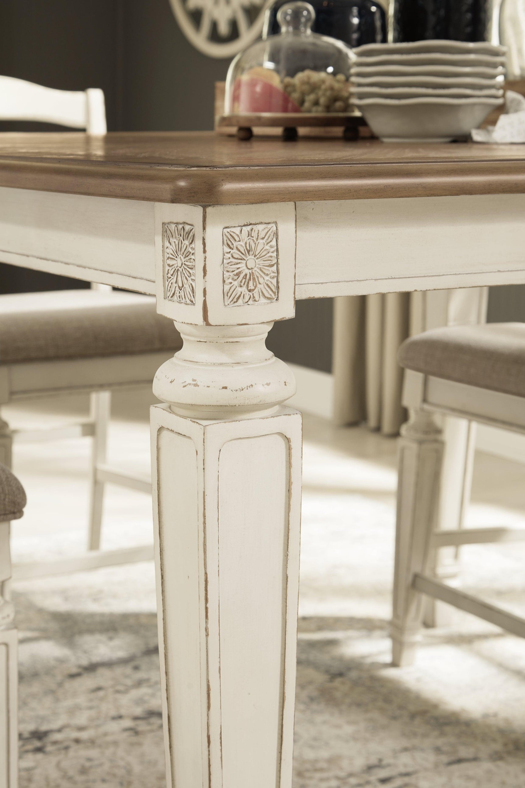 Realyn Two-tone Counter Height Dining Table - Ella Furniture