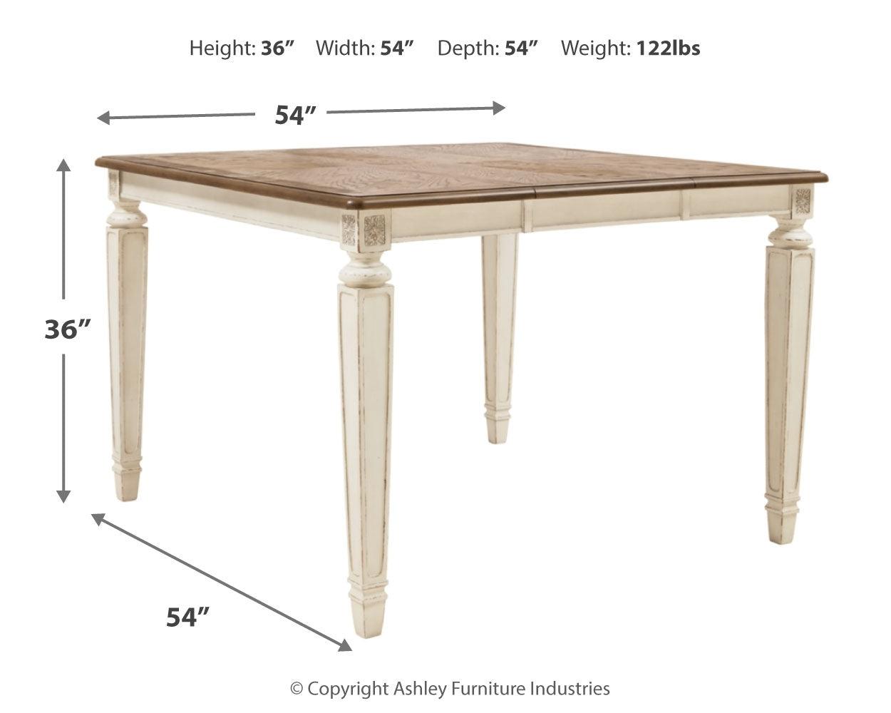 Realyn Two-tone Counter Height Dining Table - Ella Furniture