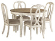 Realyn Chipped White Dining Set view 2