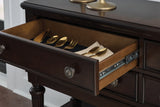 Close-up of Lavinton Dining Server drawer detail