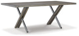 Krystanza Dining Table angled side view