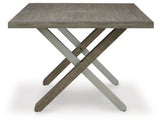 Side view showing trestle base