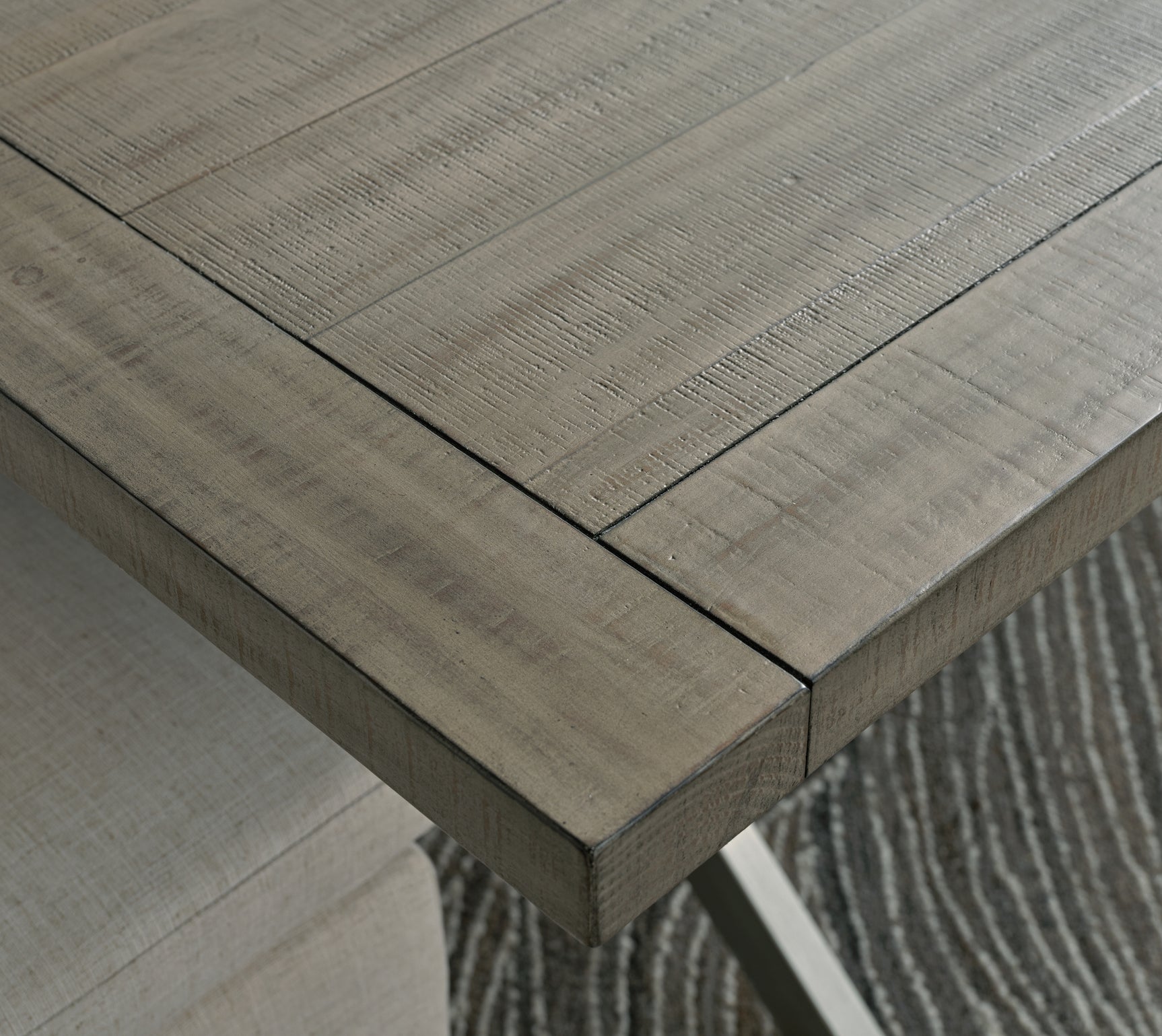 Close-up of table top detail