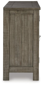 Side view of Krystanza Dining Server showing thickness and finish