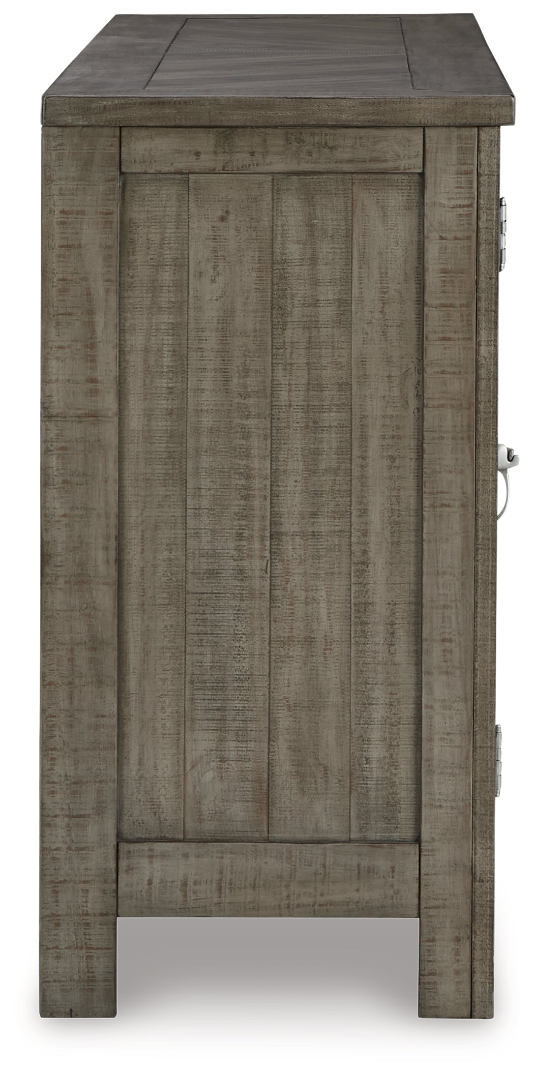 Side view of Krystanza Dining Server showing thickness and finish