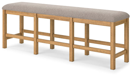 Close-up of bench storage compartment on Havonplane set