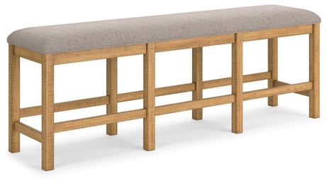 Close-up of Havonplane bench seating
