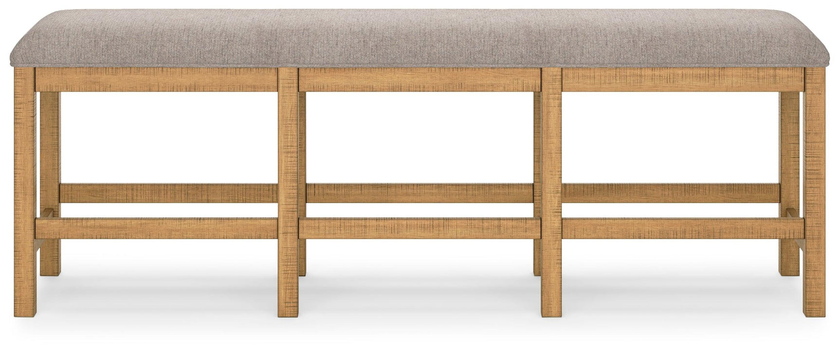 Havonplane 72 inch brown counter height dining bench head-on front
