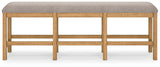 Havonplane Brown Counter Height Dining Table and 4 Barstools and Bench with Storage