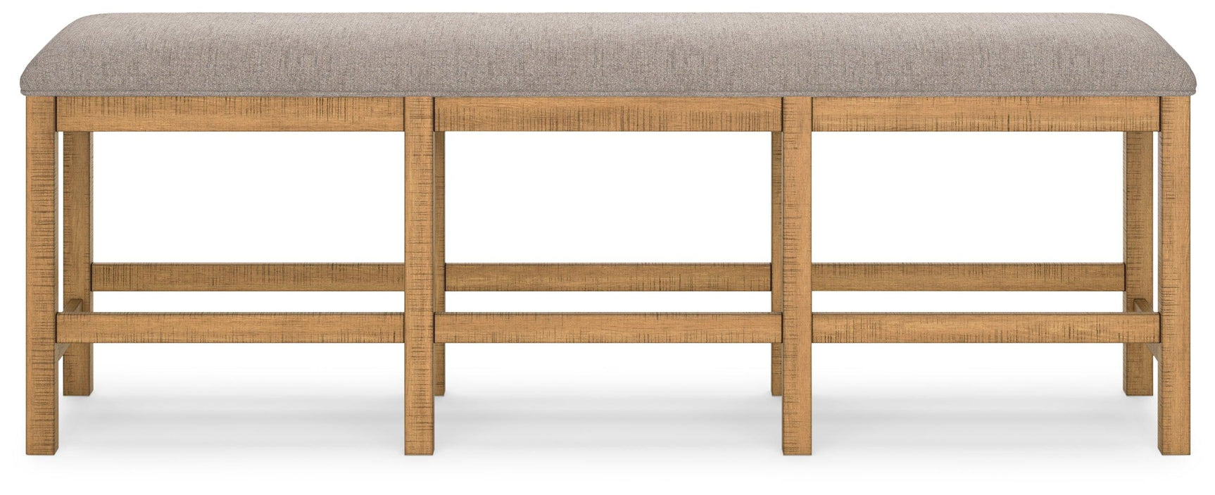 Havonplane 72 inch brown counter height dining bench side angle