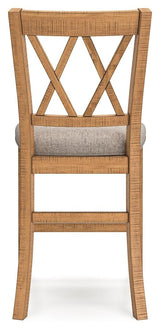 Havonplane Brown Counter Height Barstool back angle
