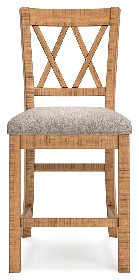 Barstool under-seat storage open