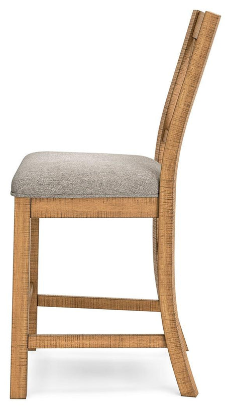 Havonplane Brown Counter Height Barstool side alternate angle