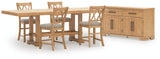 Havonplane brown dining table side angle