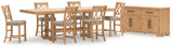 Close-up of brown barstool with storage compartment open
