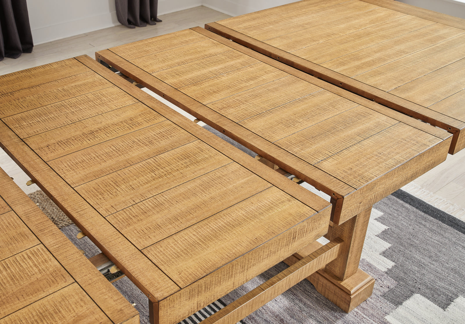 Havonplane Brown Counter Height Dining Table and 2 Barstools and Bench