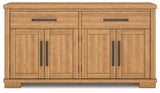 Havonplane Brown Counter Height Dining Table and 4 Barstools and Bench with Storage