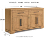 Havonplane Brown Counter Height Dining Table and 4 Barstools and Bench with Storage
