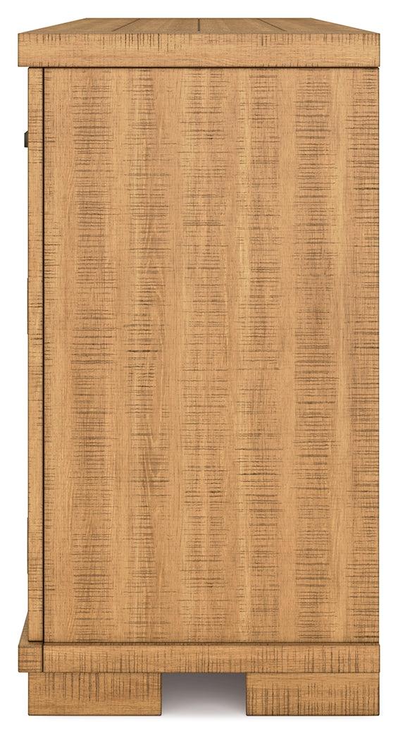 Havonplane Brown Dining Server detailed finish close-up