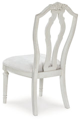 Montelaine Dining Chair back view showing frame