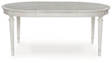 Montelaine Oval Dining Table front view without leaf