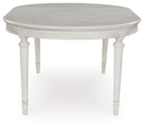 Top view of Montelaine Dining Table with leaf