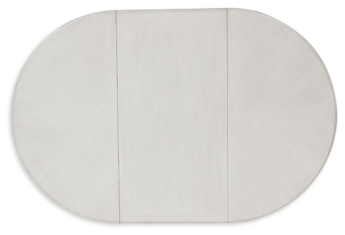 Top view of Montelaine Dining Table without leaf