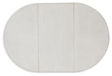 Top view of Montelaine Dining Table without leaf