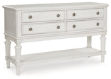 Montelaine Dining Server side angle closed drawers